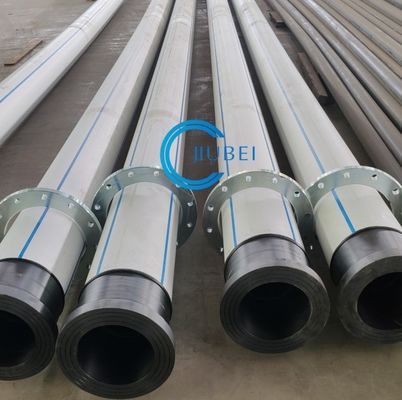 5.8/11.8m par longueur de drague de tuyau HDPE Diamètre personnalisé Excellente résistance aux chocs