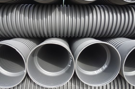 Pipe ondulée à double paroi en HDPE d'épaisseur personnalisée à haute résistance à la traction