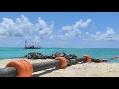 DN315 tuyaux flottants en PE avec coque en PE et remplissage en mousse en PU à haute densité à l'intérieur