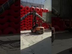 Floatation de tuyaux en HDPE orange ou jaune avec une bonne souplesse Résistance au vieillissement > 150N Flottabilité