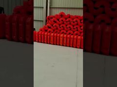 Flotteur de tuyau en PEHD orange avec raccord galvanisé à chaud et remplissage en mousse PU pour le soutien à la flottabilité