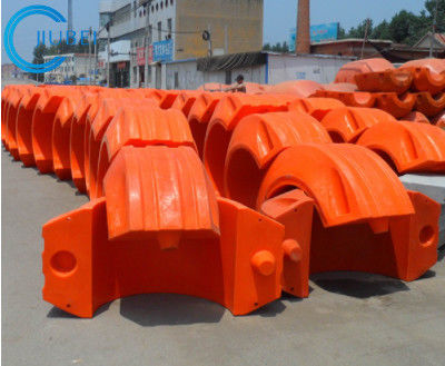 Canalisation de dragage orange de Marine Pontons Pipe Floats Buoys soutenant pouce 4-6