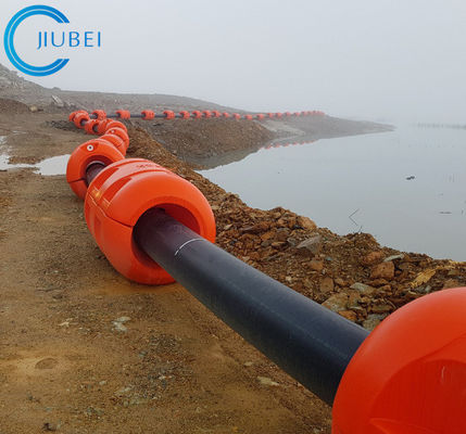 les flotteurs de dock de tuyau du HDPE 12inch déchargent la mer de boue de sable draguant la flottabilité élevée
