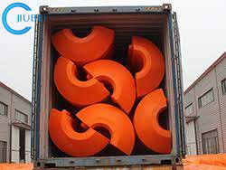 Les flotteurs de polyéthylène de mousse à vendre le tuyau de dragage de ponton flottant de HDPE de canalisation se sont réunis