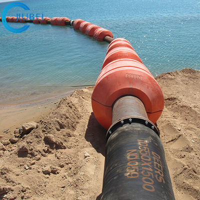 Balise de flottement de extraction de flottement de dragage de tuyau de ponton de flotteurs de canalisation de l'eau