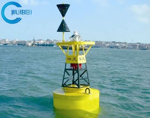 Les balises remplies de mousse de polyéthylène amarrant Marine Cardinal Mark Buoy Navigation ont fermé la cellule