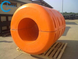 Le tuyau de barrière flotte la ligne de dragage de Marine High Density Foam Filled de balises longtemps