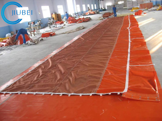 Tissu de flottement intertidal de PVC d'Absorbent Flat Foam de barrière d'emballement pétrolier