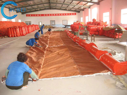 Tissu de flottement intertidal de PVC d'Absorbent Flat Foam de barrière d'emballement pétrolier