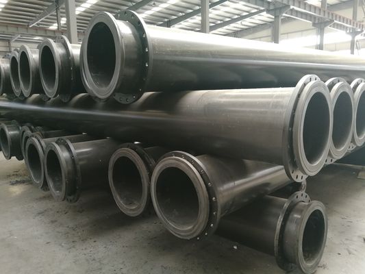 Canalisation d'aspiration de dragueur de pompe de sable draguant le diamètre noir de tuyauterie d'Uhmwpe grand