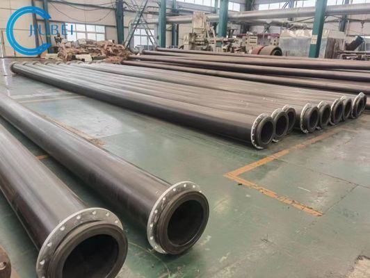 Extrusion de tuyaux UHMWPE avec brides en acier, surface lisse et pression de travail de 0,25 à 2,5 MPa
