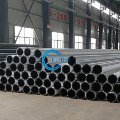 Pipe en HDPE de dragage d'approvisionnement en eau avec brides en acier en blanc noir co extrudé