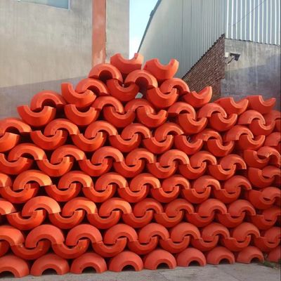 Cylindrique 150 kg Durable Dredging Pipe Float avec résistance aux UV