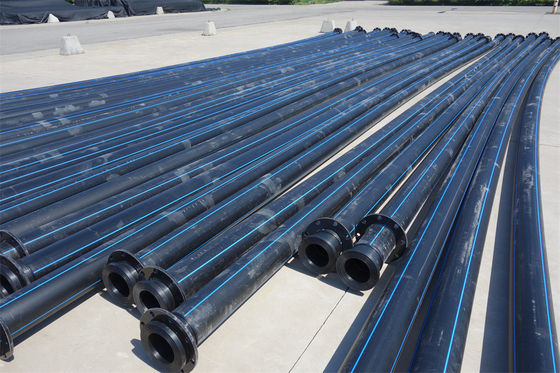 Drainage réalisé avec des tuyaux d'eau en polyéthylène HDPE à haute densité respectueux de l'environnement