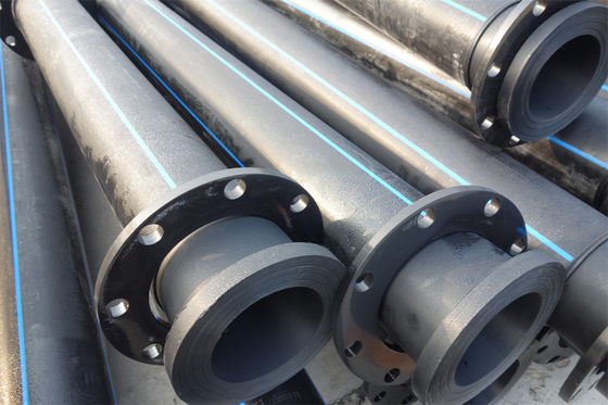 Drainage réalisé avec des tuyaux d'eau en polyéthylène HDPE à haute densité respectueux de l'environnement